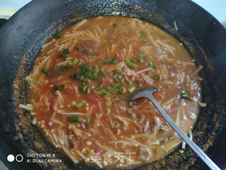 金針菇牛肉湯的做法步驟：7