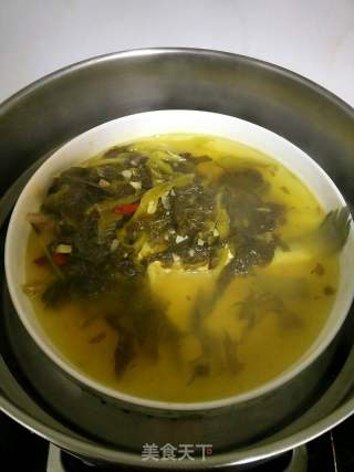 老壇酸菜黃花魚的做法步驟：5