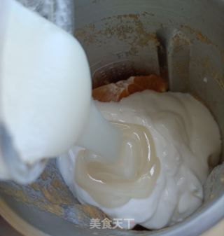 枇杷蜜果凍橙奶昔的做法步驟：5