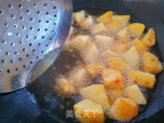 拔絲蜜紅薯的做法步驟：6