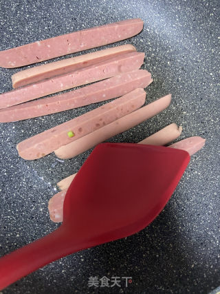 蜜汁烤冷面的做法步驟：3