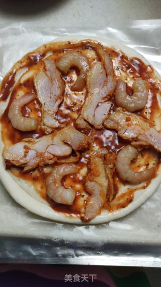 家庭版雞肉批薩的做法步驟：7