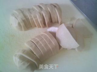 咸菜蘑菇煮圓素雞的做法步驟：3