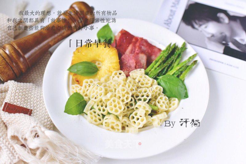 培根菠蘿意面的做法