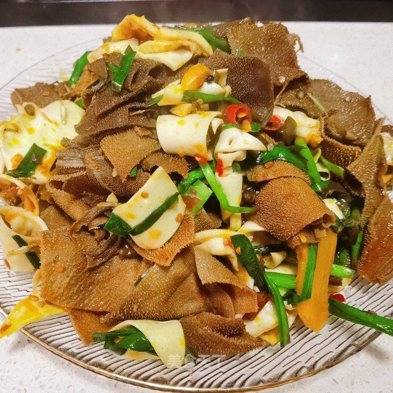 泡椒黃喉毛肚的做法