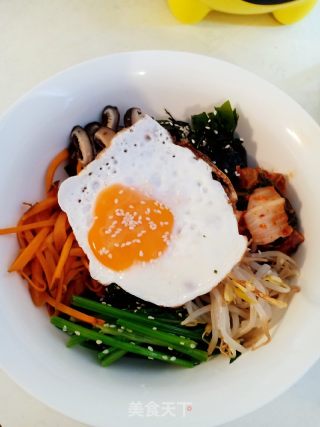 韓式拌飯的做法步驟：8