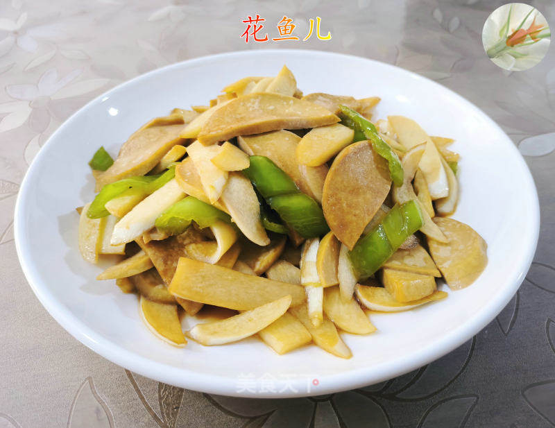 青椒茭白炒圓素雞的做法