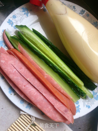 街頭小吃 壽司的做法步驟：3