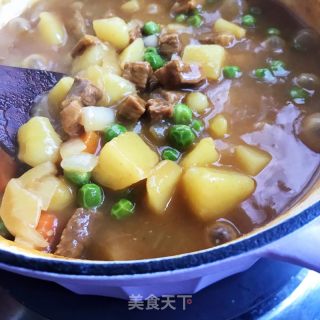 咖喱牛肉土豆蓋飯的做法步驟：14