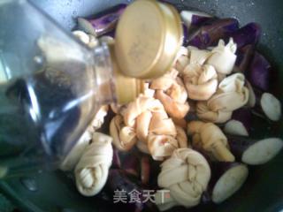 茄子燒百葉結的做法步驟：6