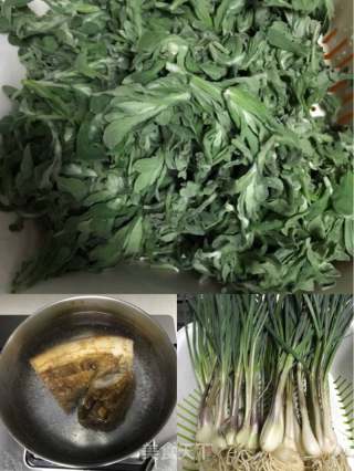 清明菜粑粑的做法步驟：1