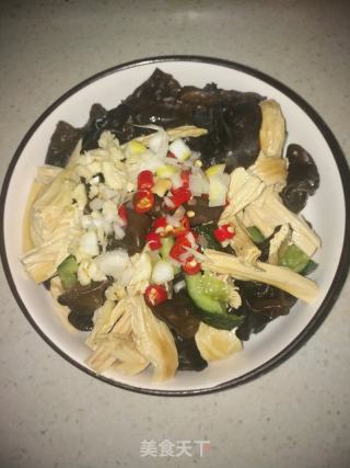 涼拌黃瓜腐竹木耳的做法步驟：8