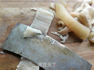 四季豆炒豬皮的做法步驟：2