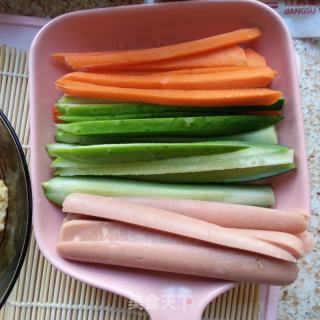 紫菜包飯的做法步驟：1