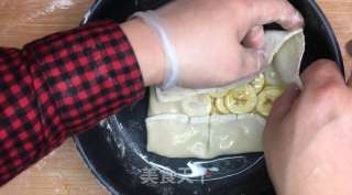 泰式香蕉手抓煎餅，香香甜甜脆脆，簡單美味，材料簡單零失敗的做法步驟：5