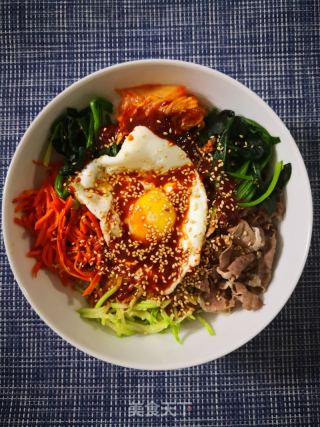 韓式拌飯的做法步驟：15