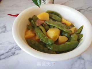 速凍豆角燉土豆的做法步驟：7