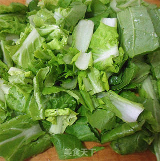 清炒快菜的做法步驟：3