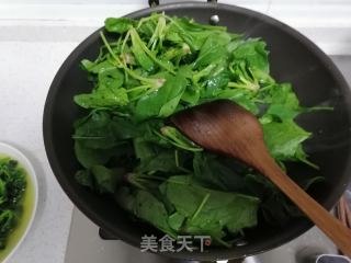 素炒菠菜的做法步驟：2