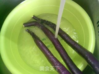 茄子燒百葉結的做法步驟：2
