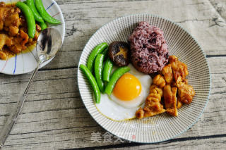 法式黑椒雞腿黑米飯的做法步驟：10