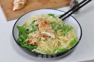 涼拌雞胸肉意面的做法步驟：10