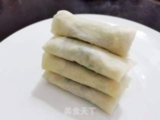 三鮮薺菜冬筍香干春卷---年夜飯冷盤之一的做法步驟：4