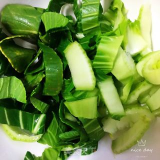 油菜蛋花湯的做法步驟：1