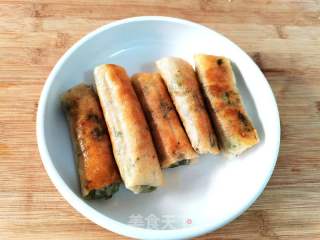 三鮮薺菜冬筍香干春卷---年夜飯冷盤之一的做法步驟：6