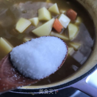 咖喱牛肉土豆蓋飯的做法步驟：12