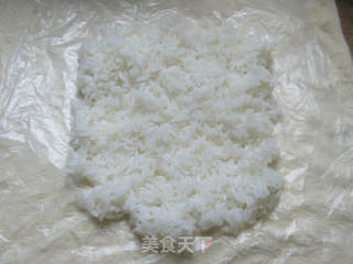 咸菜榨菜絲粢飯團的做法步驟：6