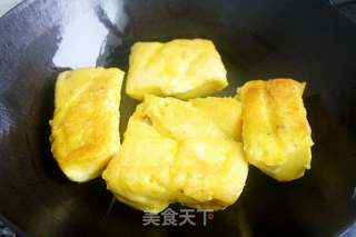 香煎東北粘豆包的做法步驟：3
