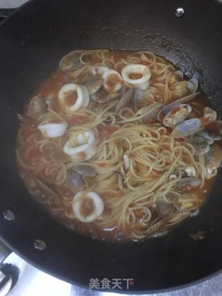 海鮮番茄意大利面的做法步驟：13