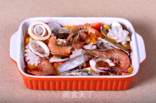 德普烤箱食譜——海鮮焗飯的做法步驟：7