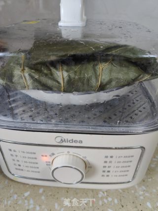 荷葉蒸雞的做法步驟：11