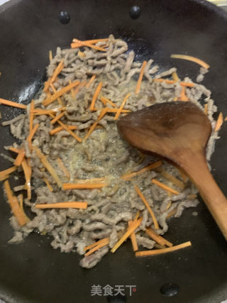 香辣肉絲的做法步驟：7
