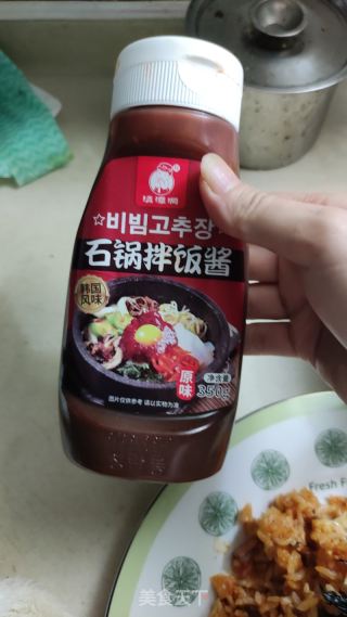 泡菜培根芝士炒飯的做法步驟：5