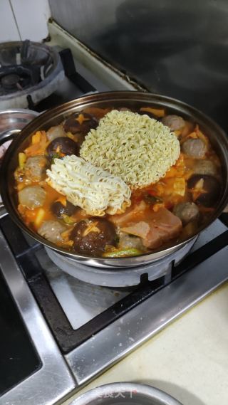 韓式部隊火鍋的做法步驟：16