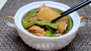 四季豆燉排骨的做法步驟：15