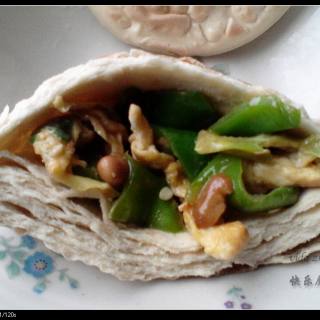 燒餅夾菜