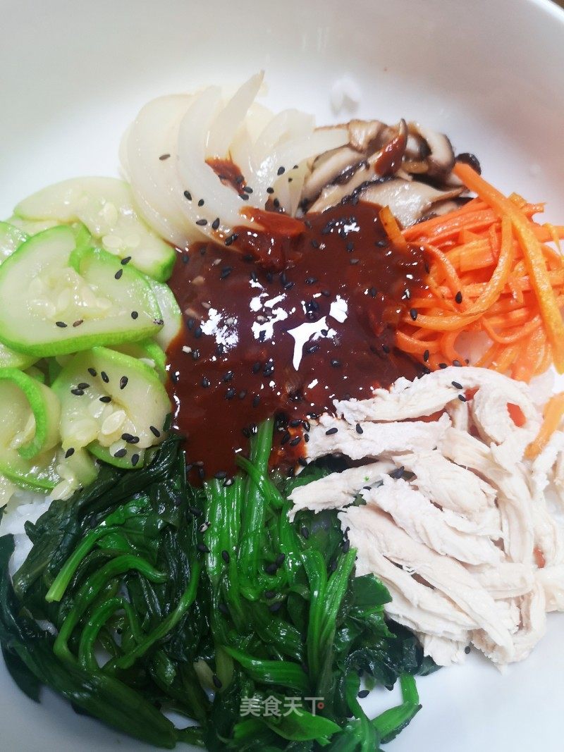 韓式雞肉拌飯的做法