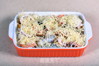 德普烤箱食譜——海鮮焗飯的做法步驟：8