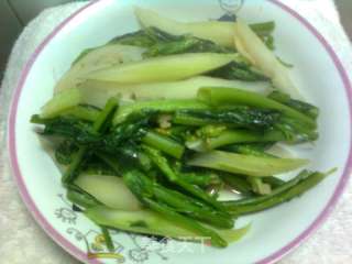 清炒遲菜心的做法步驟：5