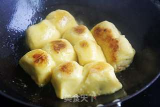 香煎東北粘豆包的做法步驟：5