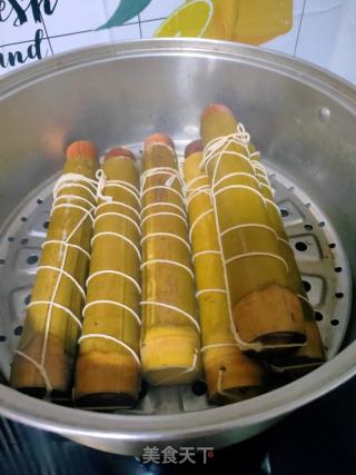 玉米香菇腸（竹筒版）的做法步驟：4