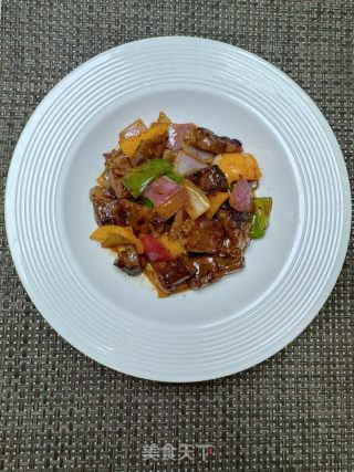 黑椒牛肉粒的做法步驟：12