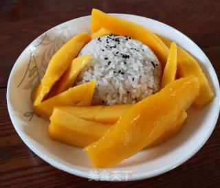 椰汁芒果糯米飯的做法步驟：9