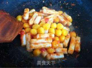 番茄炒年糕的做法步驟：11
