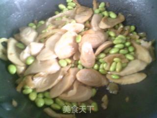 榨菜絲毛豆炒面筋的做法步驟：10