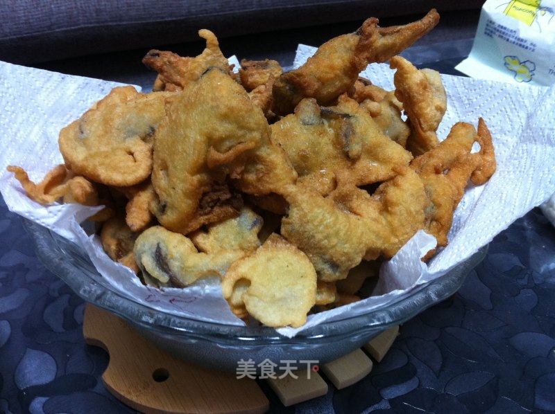 炸蘑菇&炸蘋果的做法
